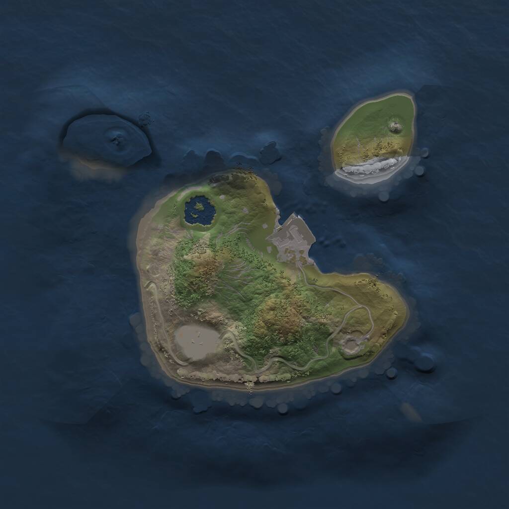 Rust Map: Procedural Map, Size: 1650, Seed: 1337, 1 Monuments