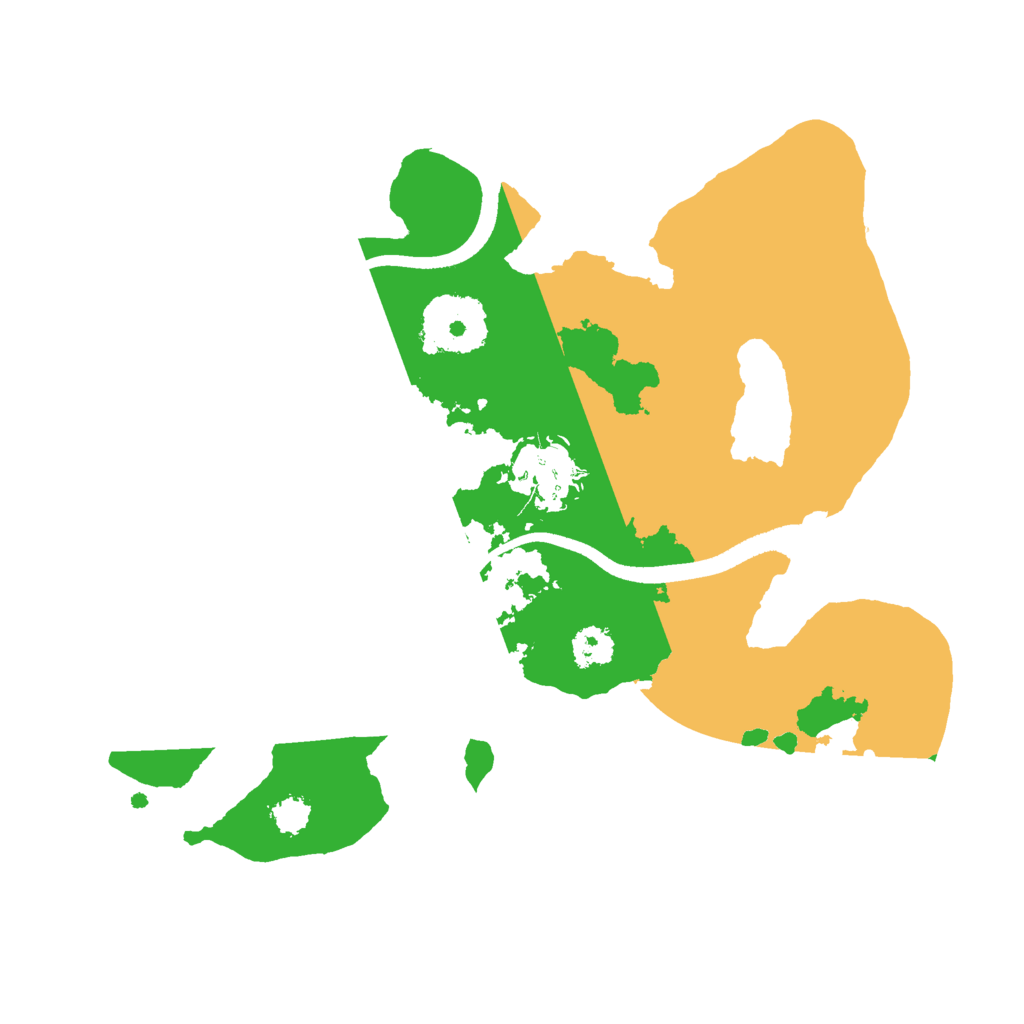 Biome Rust Map: Procedural Map, Size: 2500, Seed: 2002086035