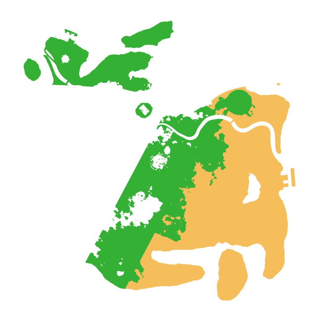 Biome Rust Map: Procedural Map, Size: 3500, Seed: 369653344