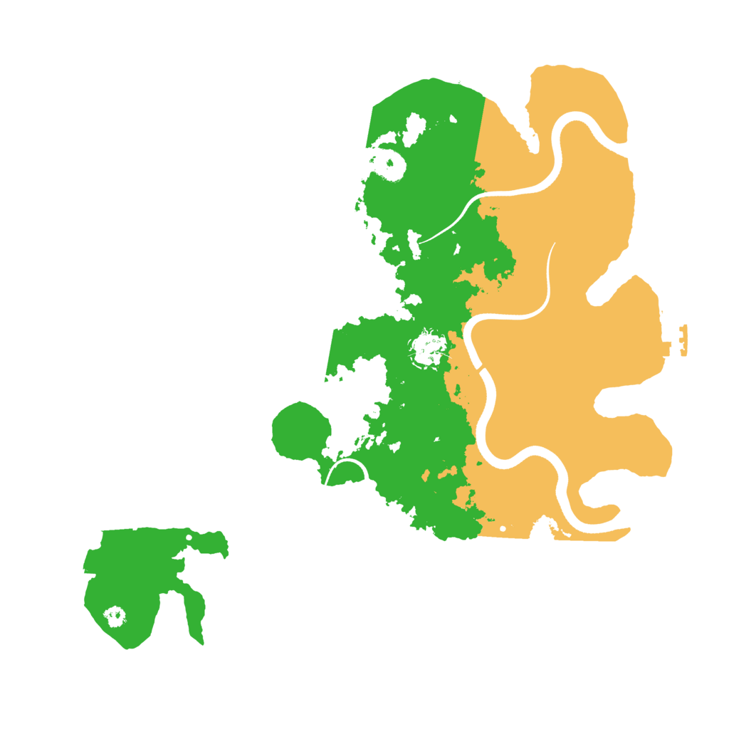 Biome Rust Map: Procedural Map, Size: 3500, Seed: 53030