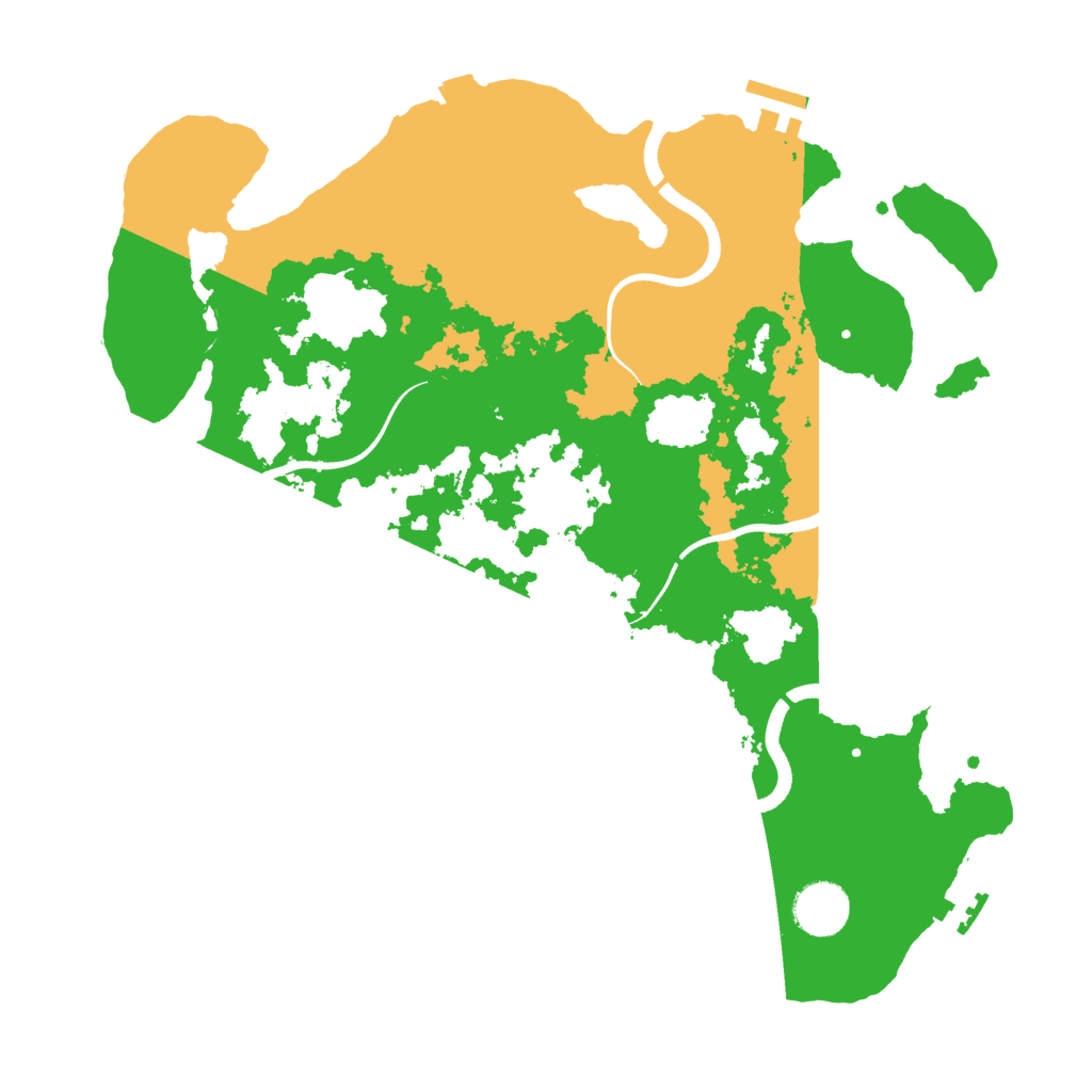 Biome Rust Map: Procedural Map, Size: 3500, Seed: 1148261579