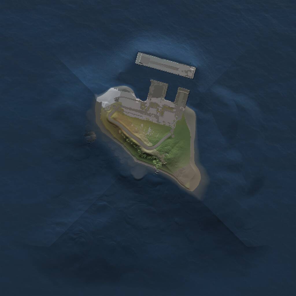 Rust Map: Procedural Map, Size: 1000, Seed: 1586544950, 2 Monuments