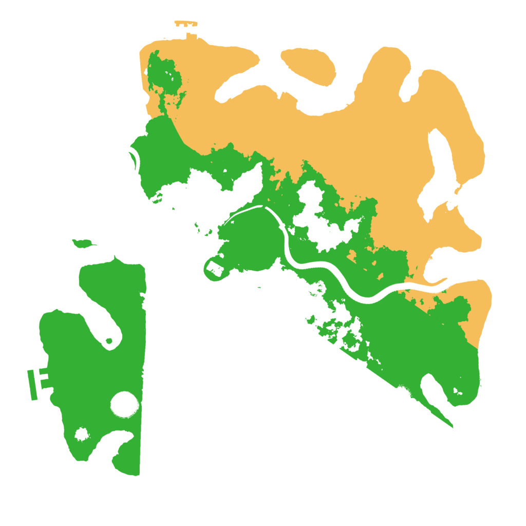 Biome Rust Map: Procedural Map, Size: 3500, Seed: 1565310520