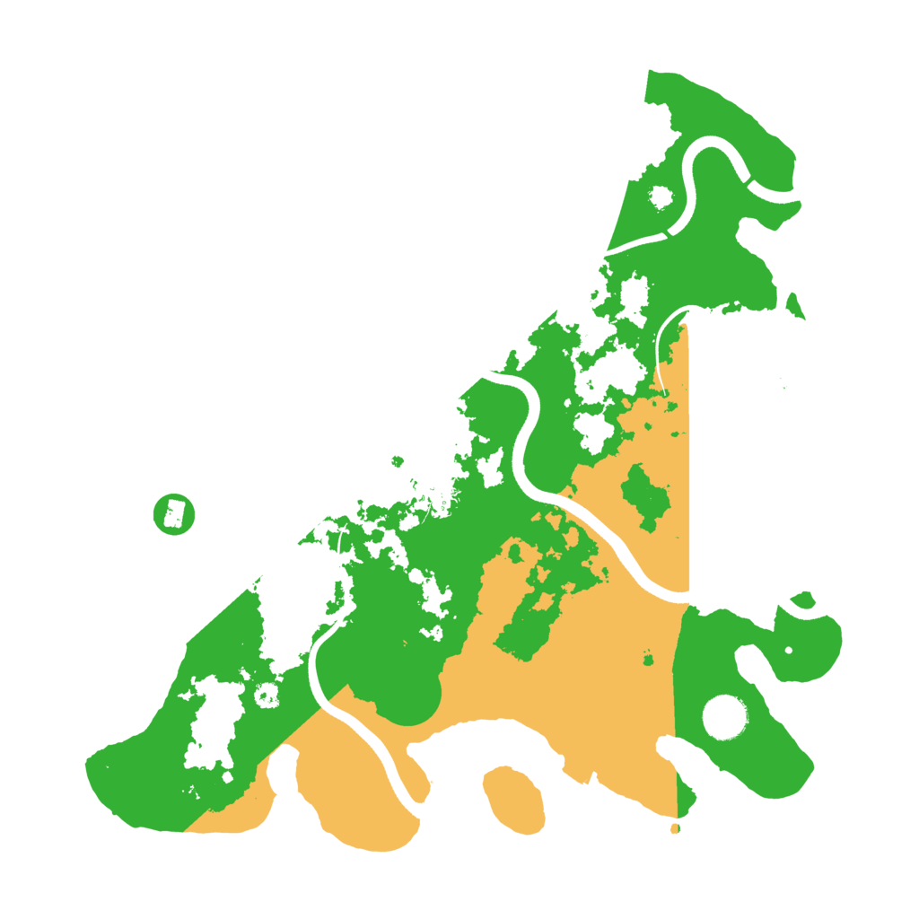 Biome Rust Map: Procedural Map, Size: 3600, Seed: 437781