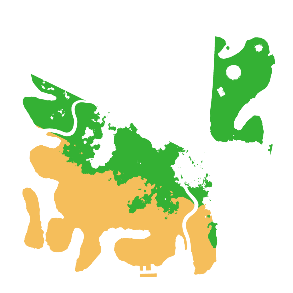 Biome Rust Map: Procedural Map, Size: 3500, Seed: 231191