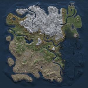 Thumbnail Rust Map: Procedural Map, Size: 4250, Seed: 558639542, 15 Monuments