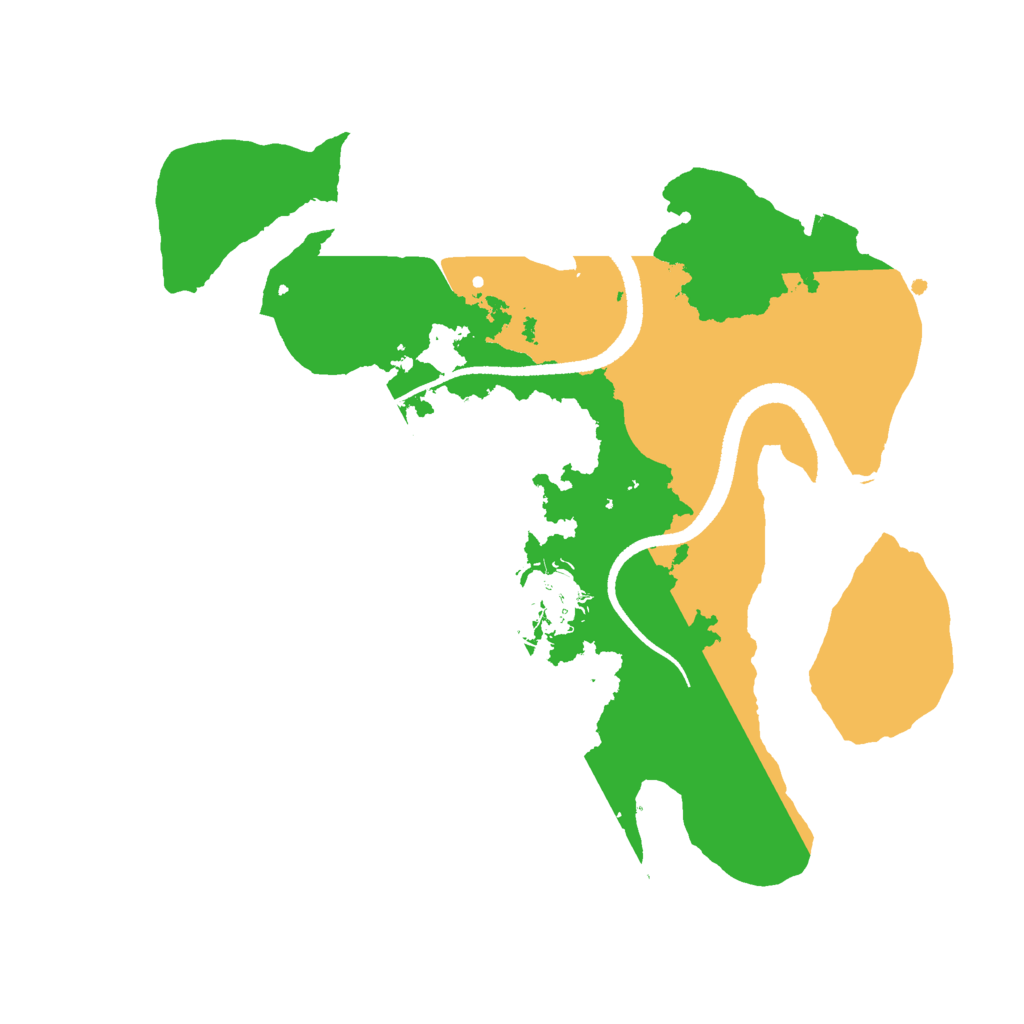 Biome Rust Map: Procedural Map, Size: 2600, Seed: 1104191212