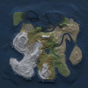 Thumbnail Rust Map: Procedural Map, Size: 2600, Seed: 1104191212, 7 Monuments