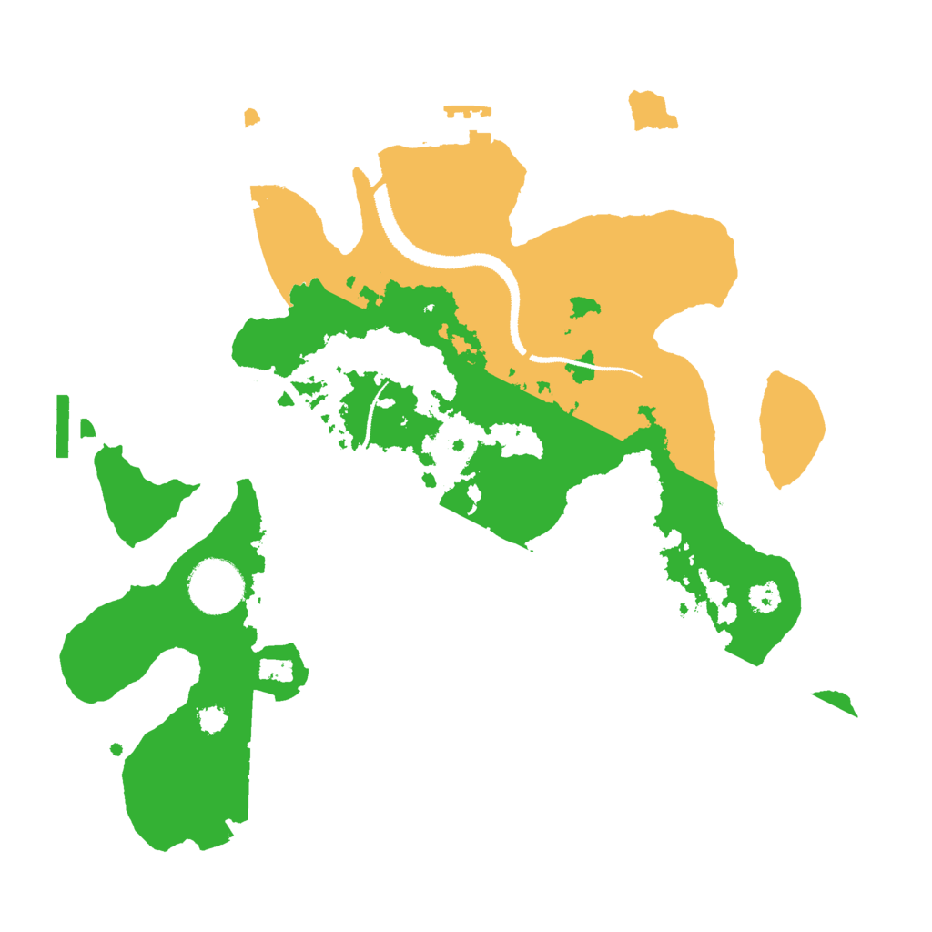 Biome Rust Map: Procedural Map, Size: 3000, Seed: 12203