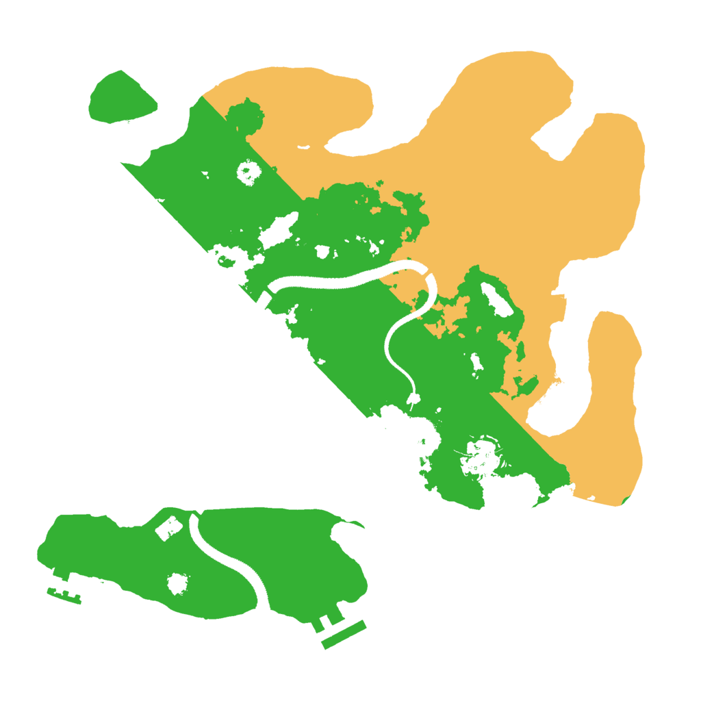 Biome Rust Map: Procedural Map, Size: 3000, Seed: 164788015