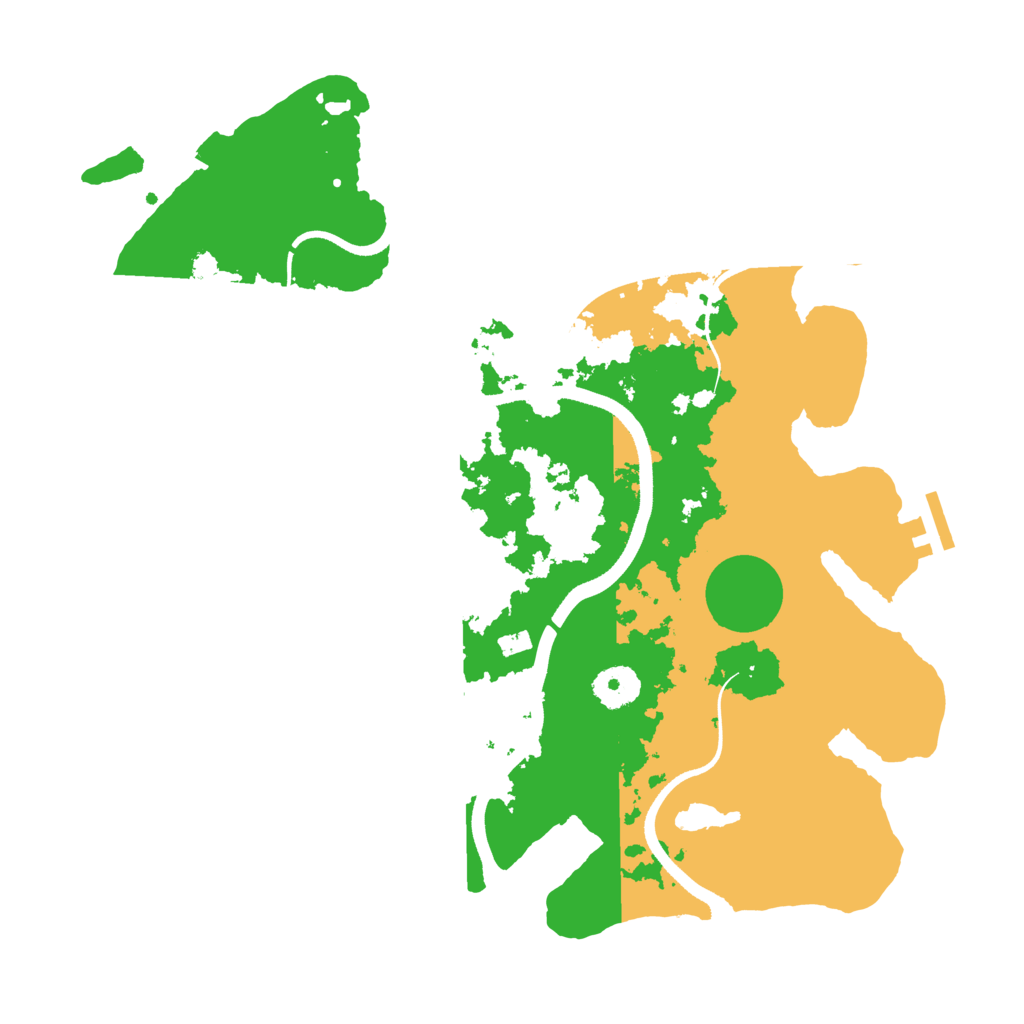 Biome Rust Map: Procedural Map, Size: 3500, Seed: 805747706