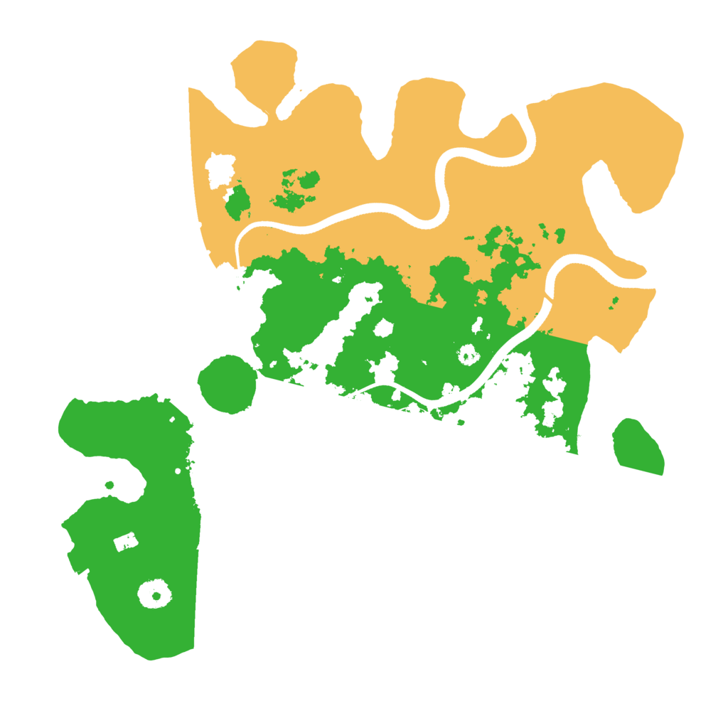 Biome Rust Map: Procedural Map, Size: 3500, Seed: 848191690