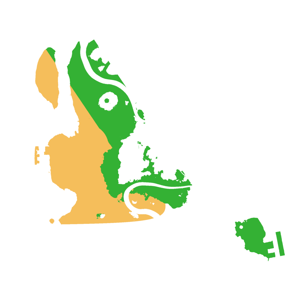 Biome Rust Map: Procedural Map, Size: 2500, Seed: 1608950512