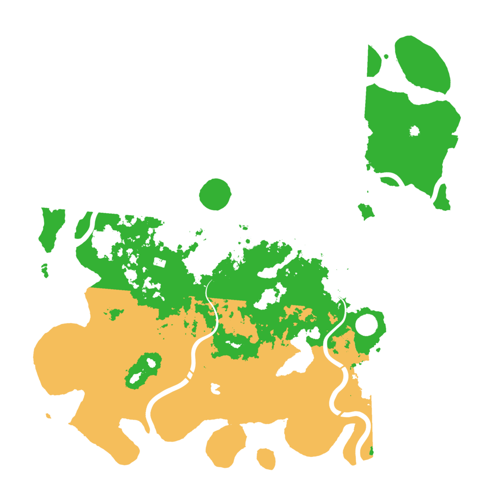 Biome Rust Map: Procedural Map, Size: 4440, Seed: 1234