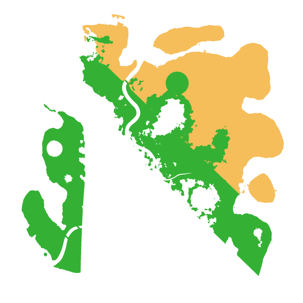 Biome Rust Map: Procedural Map, Size: 3500, Seed: 511359283