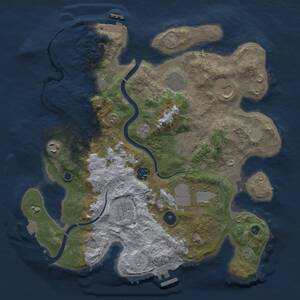 Thumbnail Rust Map: Procedural Map, Size: 3500, Seed: 511359283, 15 Monuments