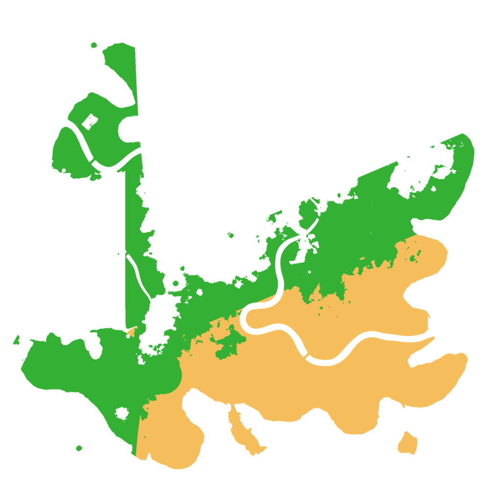 Biome Rust Map: Procedural Map, Size: 3500, Seed: 6539490