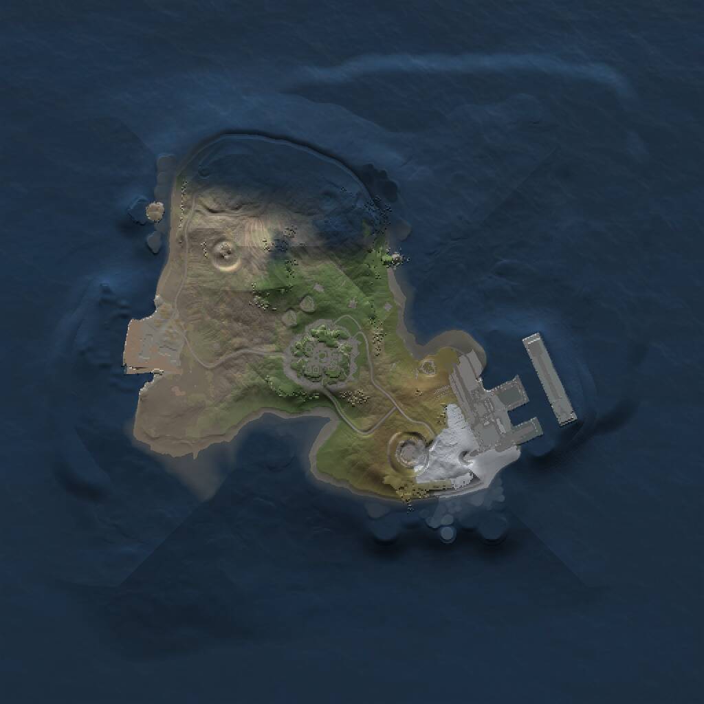 Rust Map: Procedural Map, Size: 1500, Seed: 1836715971, 3 Monuments