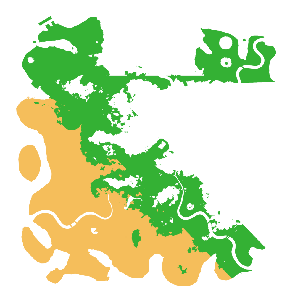 Biome Rust Map: Procedural Map, Size: 4300, Seed: 276667