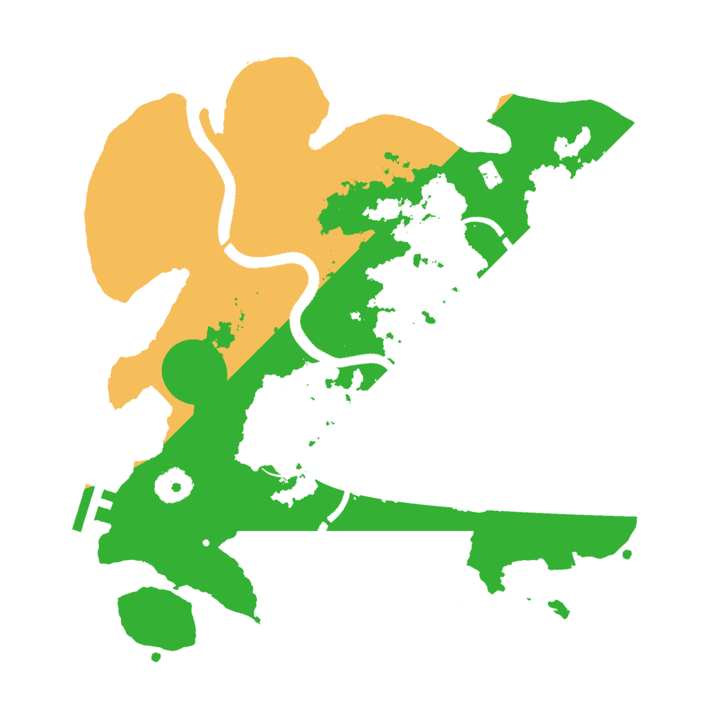 Biome Rust Map: Procedural Map, Size: 3000, Seed: 5823
