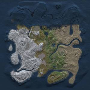 Thumbnail Rust Map: Procedural Map, Size: 3500, Seed: 1953944754, 12 Monuments