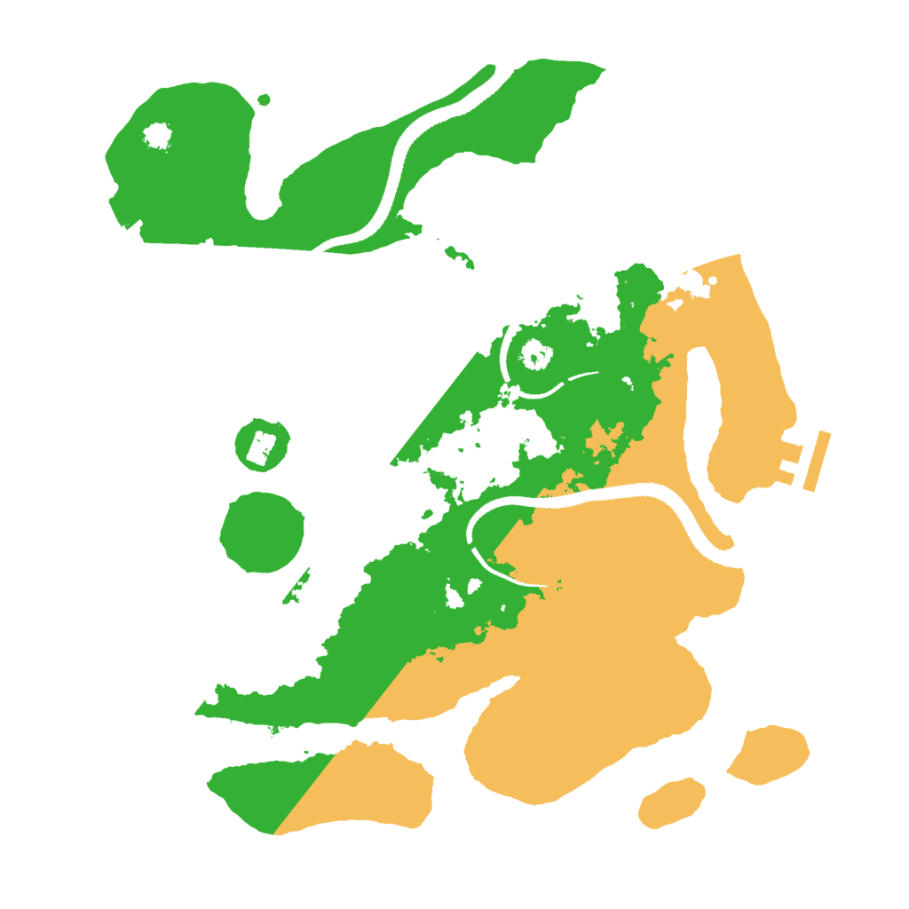 Biome Rust Map: Procedural Map, Size: 3000, Seed: 5615615