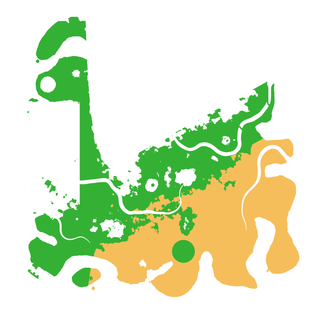 Biome Rust Map: Procedural Map, Size: 3700, Seed: 356057583