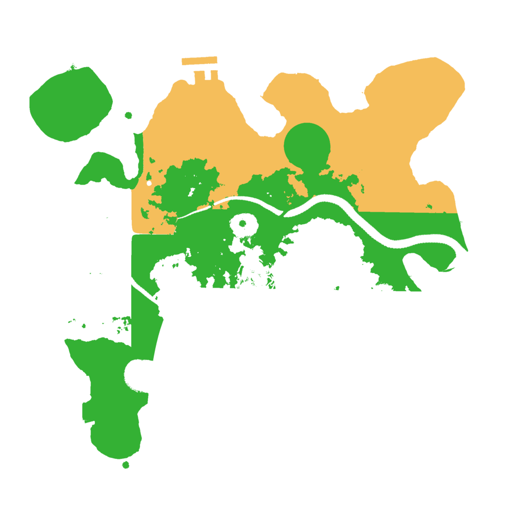 Biome Rust Map: Procedural Map, Size: 3000, Seed: 1596629597