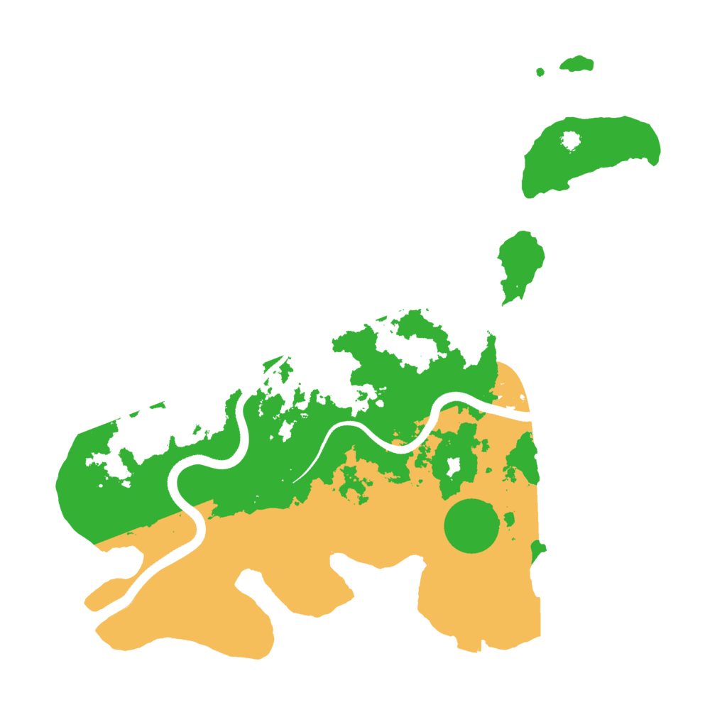 Biome Rust Map: Procedural Map, Size: 3500, Seed: 2028009133