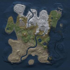 Thumbnail Rust Map: Procedural Map, Size: 3000, Seed: 3142024, 8 Monuments
