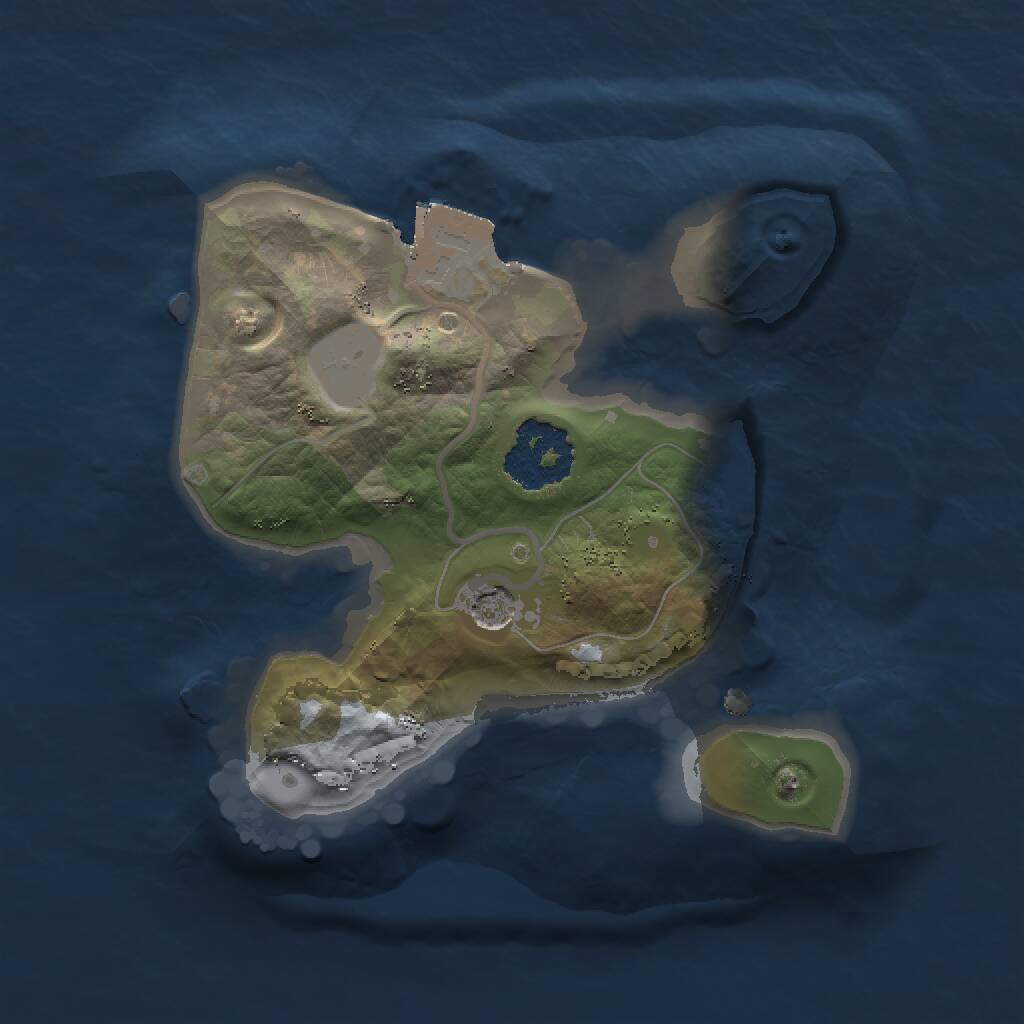 Rust Map: Procedural Map, Size: 1500, Seed: 267340659, 2 Monuments