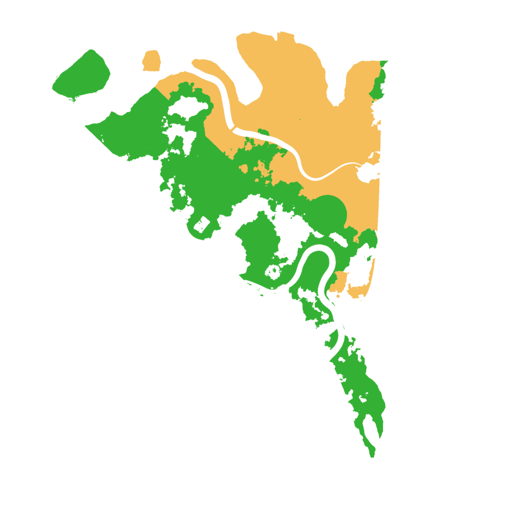 Biome Rust Map: Procedural Map, Size: 3500, Seed: 1040665736
