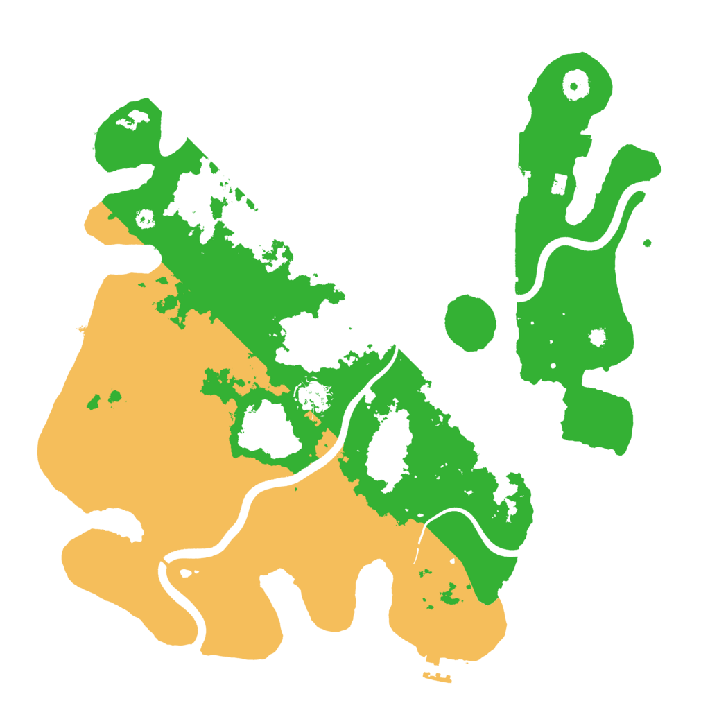 Biome Rust Map: Procedural Map, Size: 3700, Seed: 1439301762