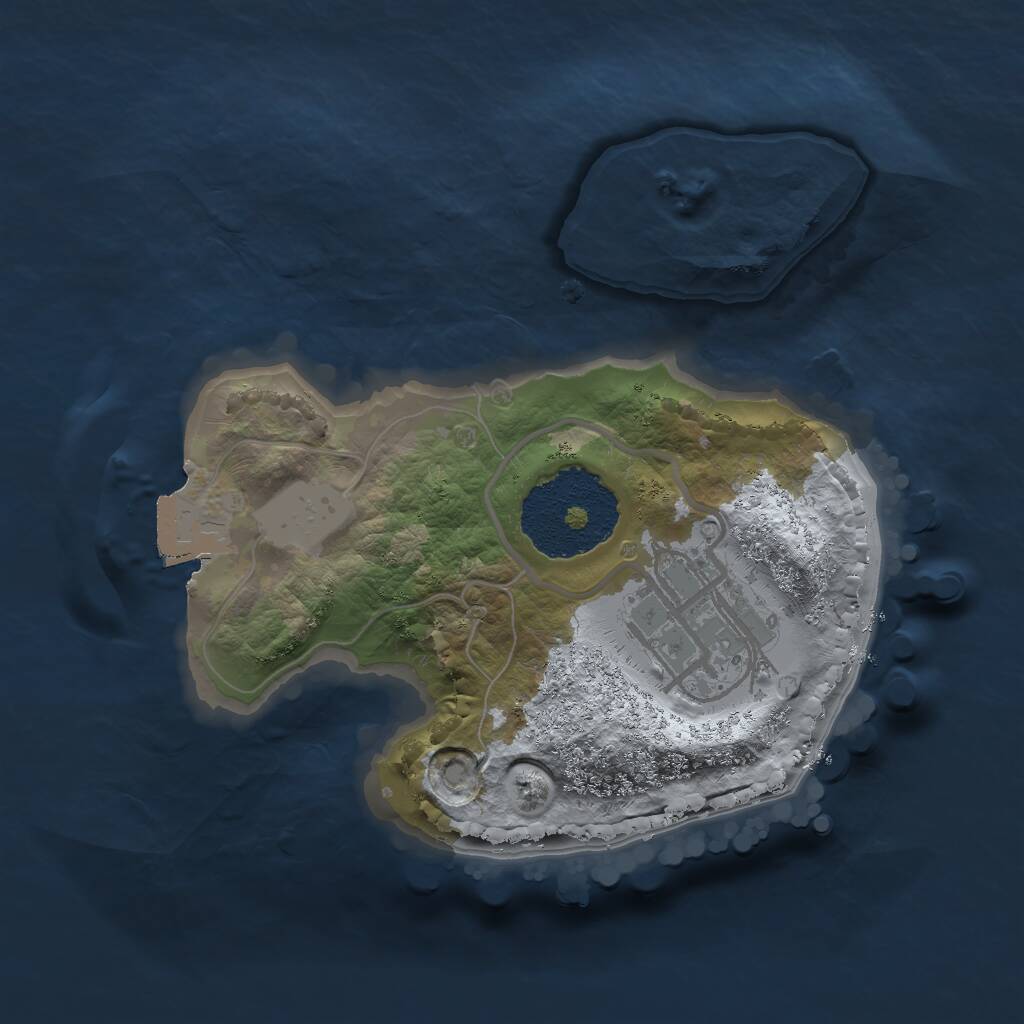 Rust Map: Procedural Map, Size: 1700, Seed: 169546172, 2 Monuments