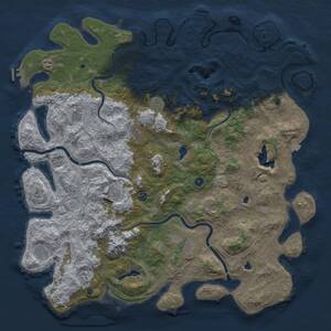 Thumbnail Rust Map: Procedural Map, Size: 5500, Seed: 352165132, 17 Monuments