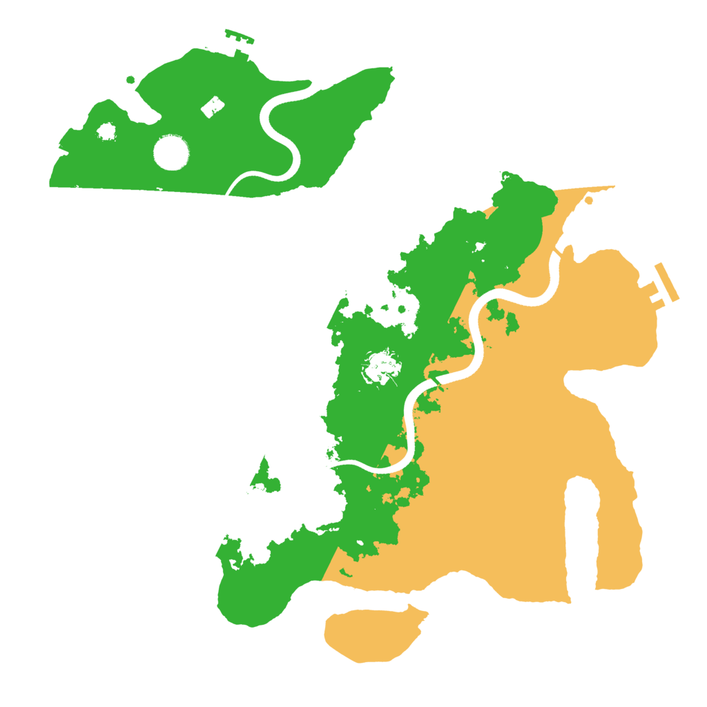 Biome Rust Map: Procedural Map, Size: 3500, Seed: 1749185155
