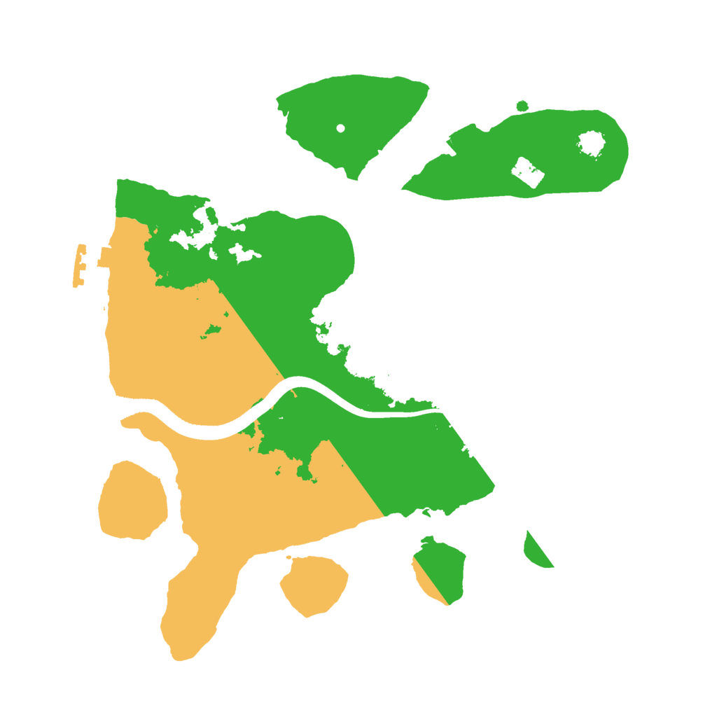 Biome Rust Map: Procedural Map, Size: 2500, Seed: 1354724048