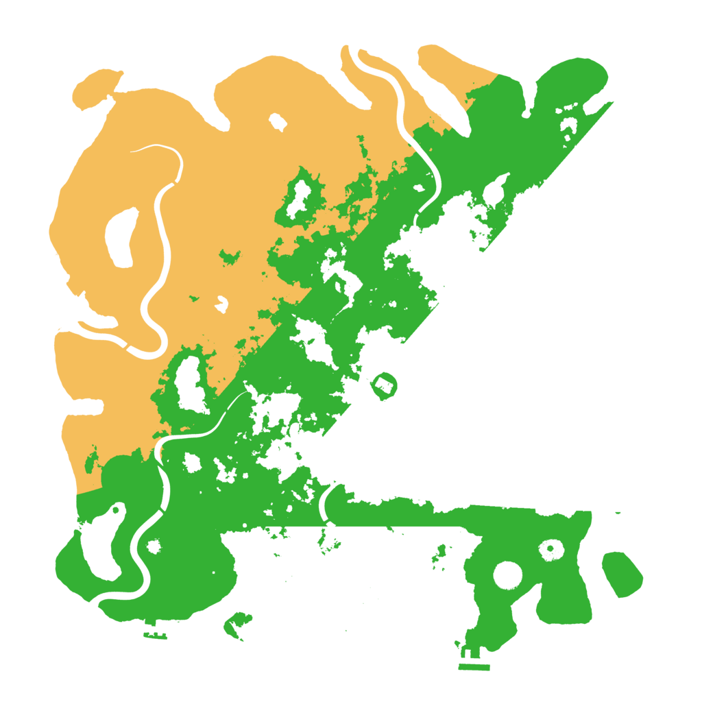 Biome Rust Map: Procedural Map, Size: 4500, Seed: 1597772614