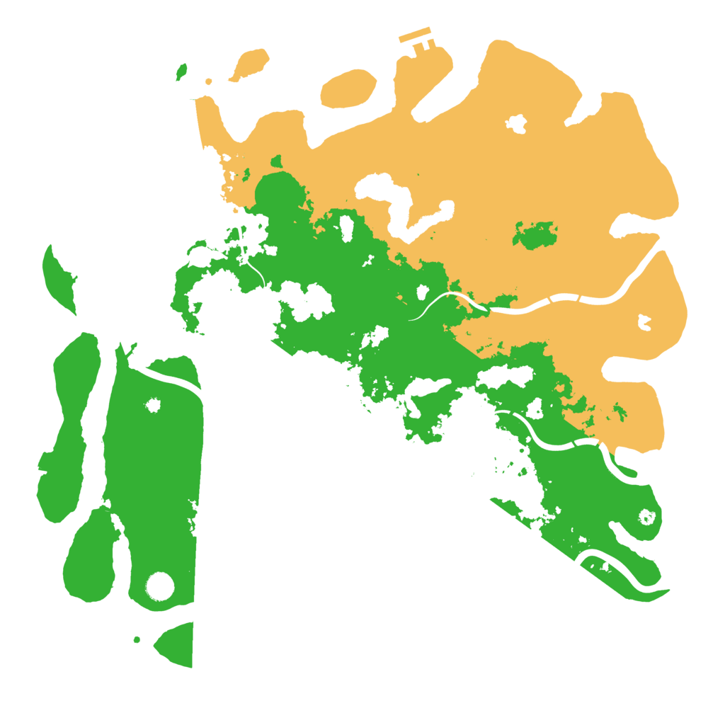 Biome Rust Map: Procedural Map, Size: 4500, Seed: 7070208