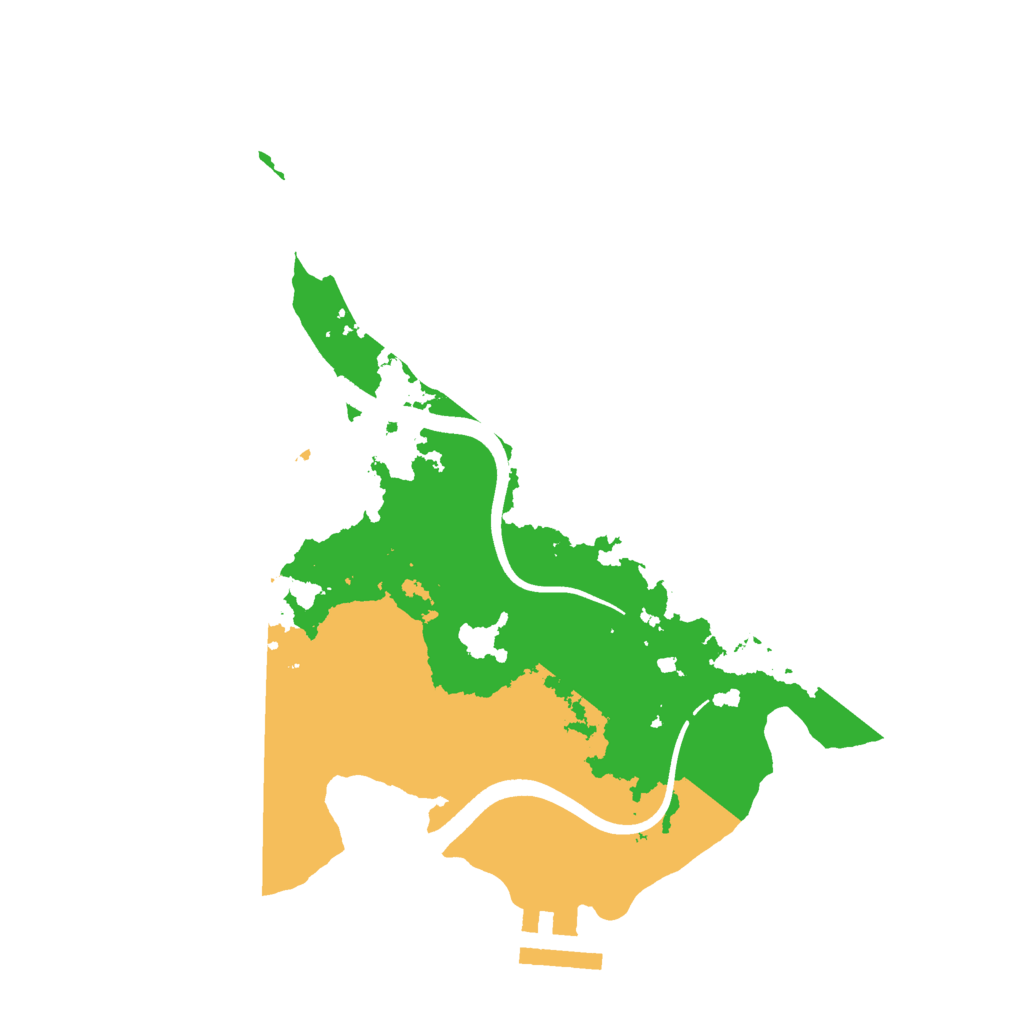 Biome Rust Map: Procedural Map, Size: 2500, Seed: 12380148