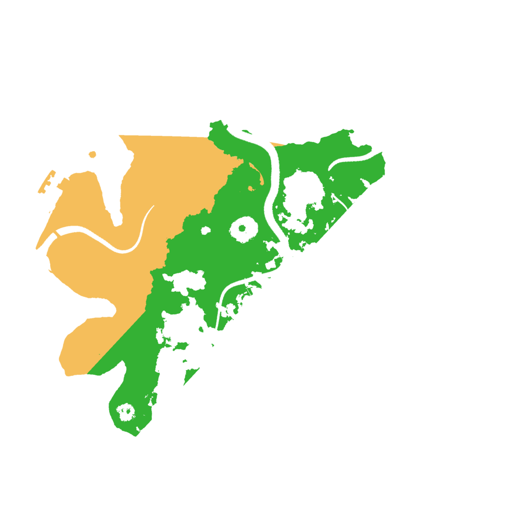 Biome Rust Map: Procedural Map, Size: 3000, Seed: 958462