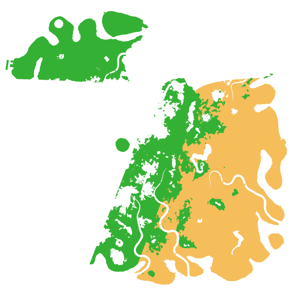 Biome Rust Map: Procedural Map, Size: 6000, Seed: 15357