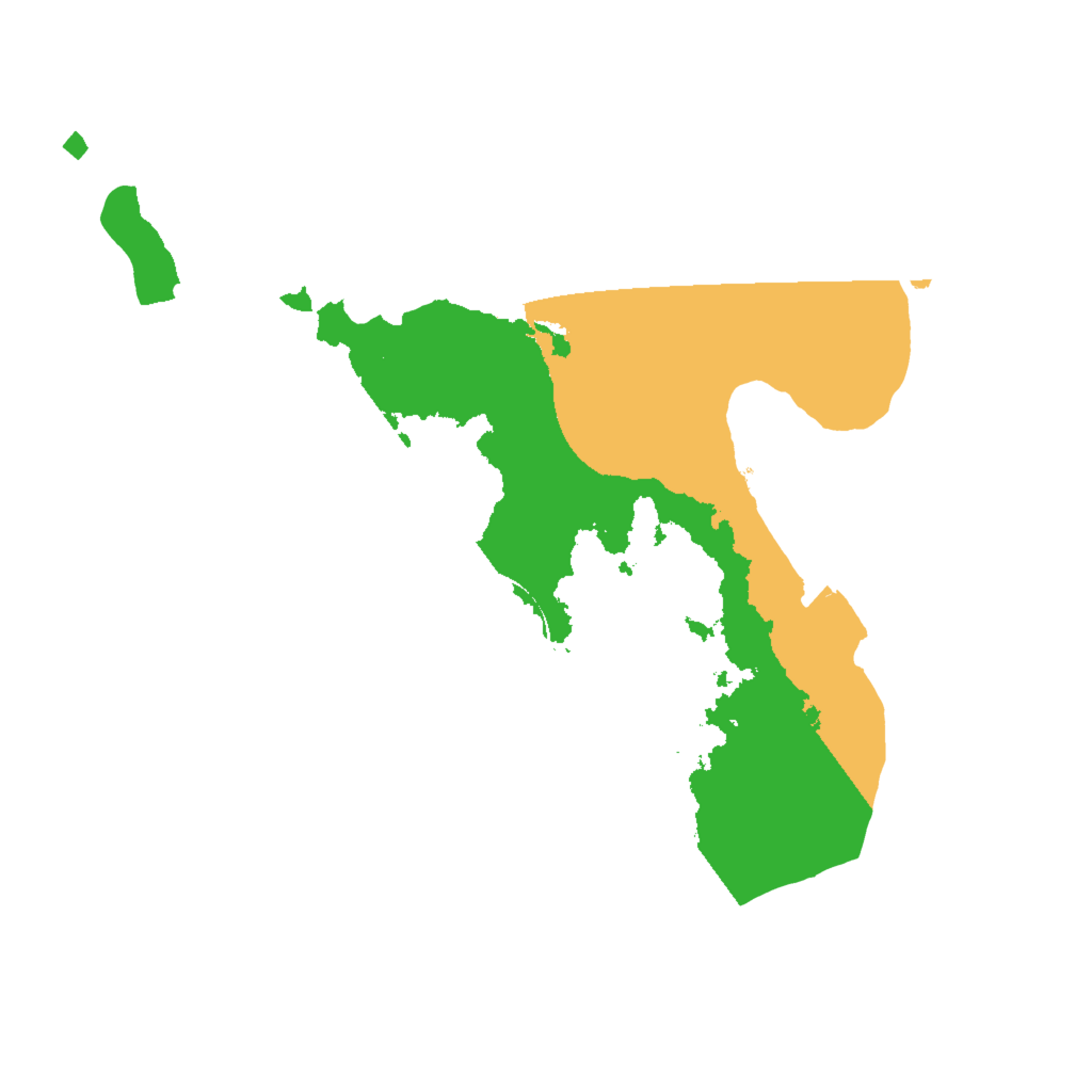 Biome Rust Map: Procedural Map, Size: 2000, Seed: 1346999660