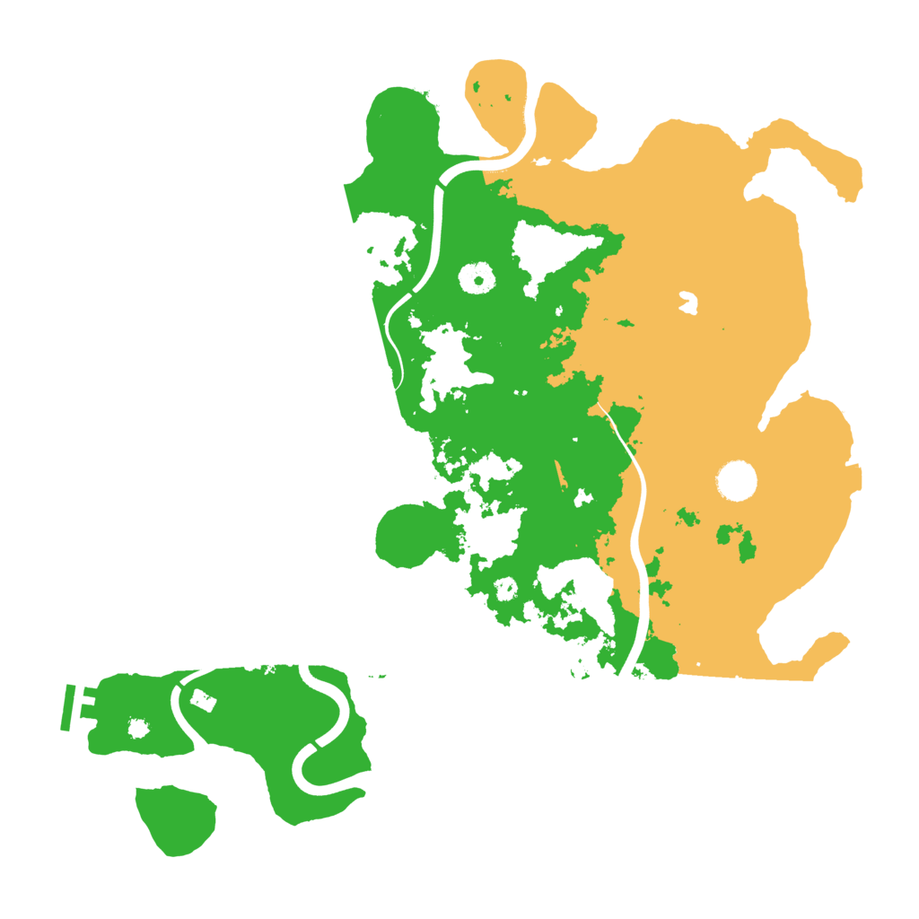 Biome Rust Map: Procedural Map, Size: 4000, Seed: 84539345