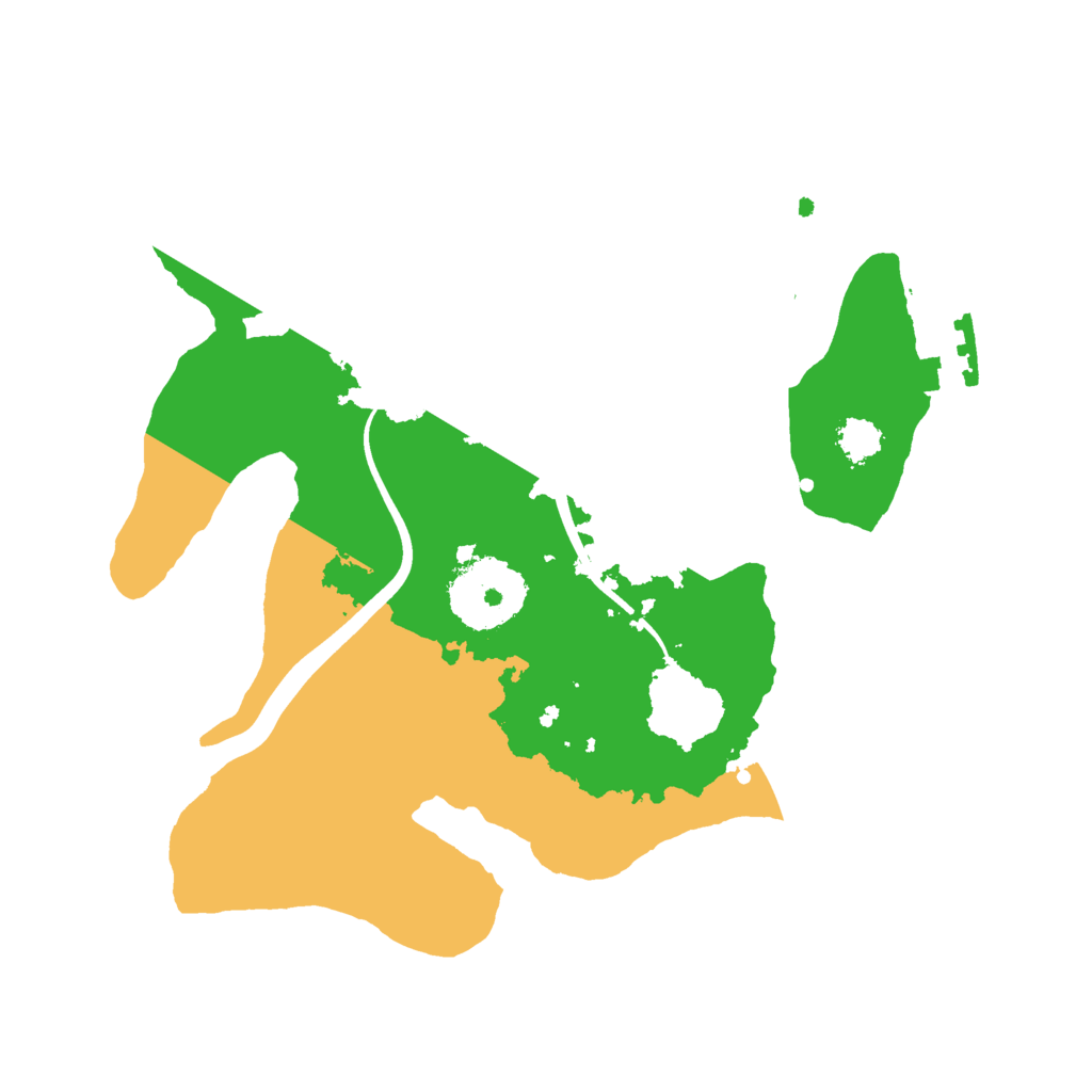 Biome Rust Map: Procedural Map, Size: 2300, Seed: 234532