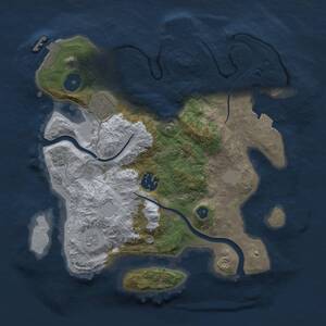Thumbnail Rust Map: Procedural Map, Size: 2800, Seed: 443976092, 7 Monuments