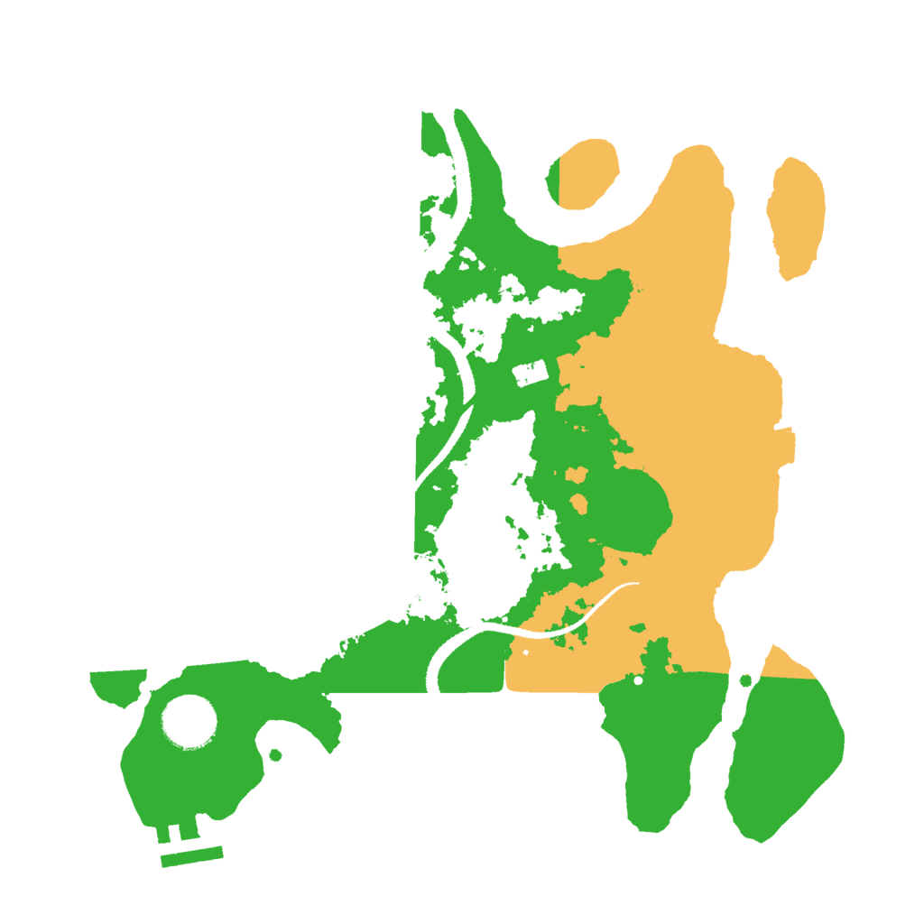 Biome Rust Map: Procedural Map, Size: 3000, Seed: 1525218892