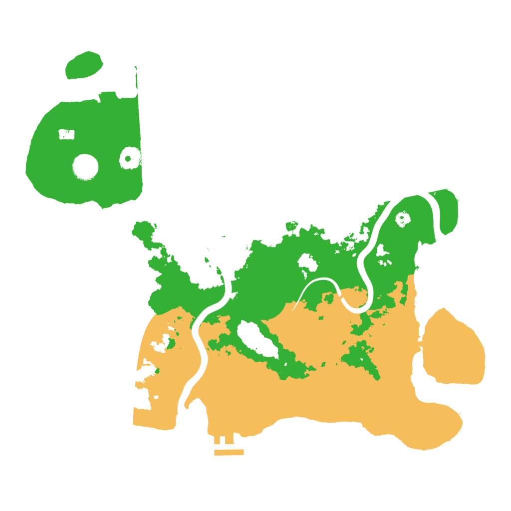 Biome Rust Map: Procedural Map, Size: 3500, Seed: 250602