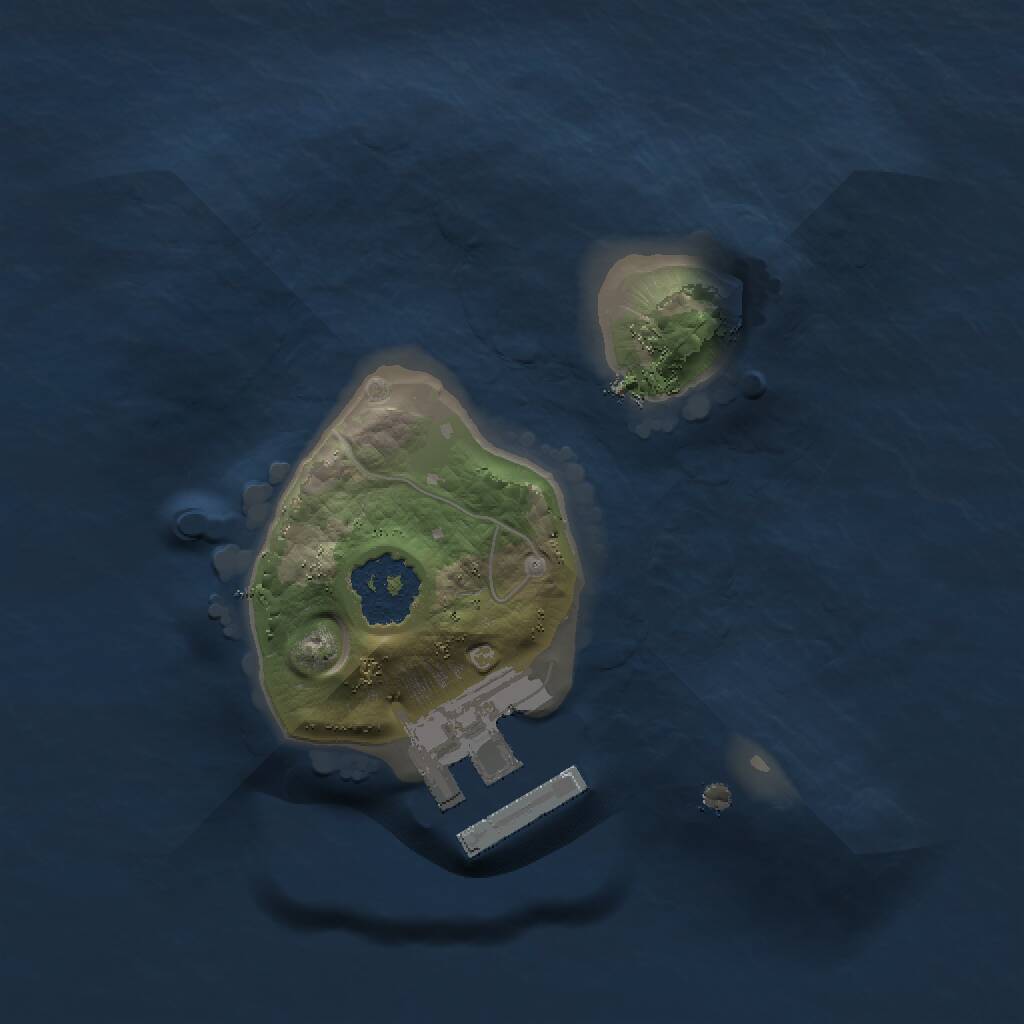 Rust Map: Procedural Map, Size: 1500, Seed: 671151318, 2 Monuments