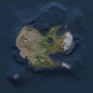 Thumbnail Rust Map: Procedural Map, Size: 1500, Seed: 1755784717, 2 Monuments